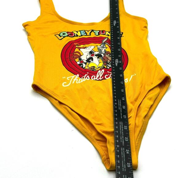 LOONEY TUNES | Women's Medium Vintage That's All Folks Graphic 1‎ Piece Swimsuit - Picture 4 of 8